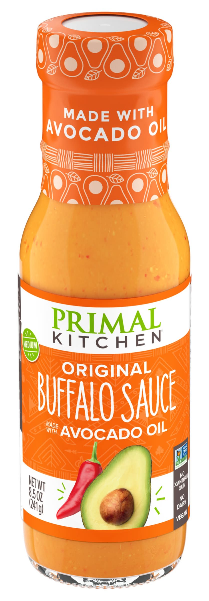 Primal Kitchen Medium Heat Cashew Butter Sauce, Buffalo (8.5 oz)