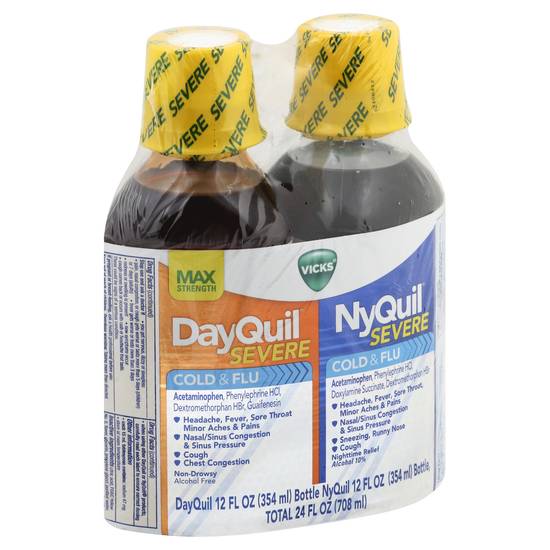 Vicks Dayquil Nyquil Severe Cold, Cough & Flu Medicine
