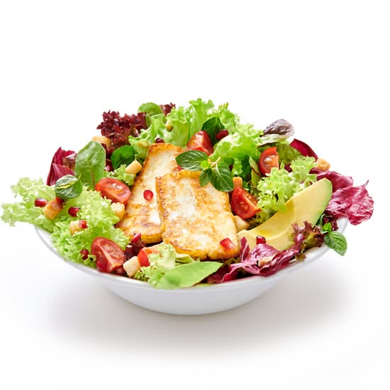 Avocado Halloumi Salad