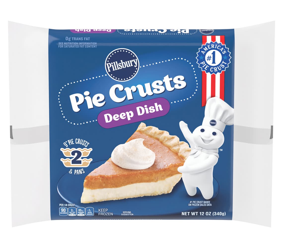 Pillsbury Deep Dish Pie Crusts & Pans (12 oz, 2 ct)