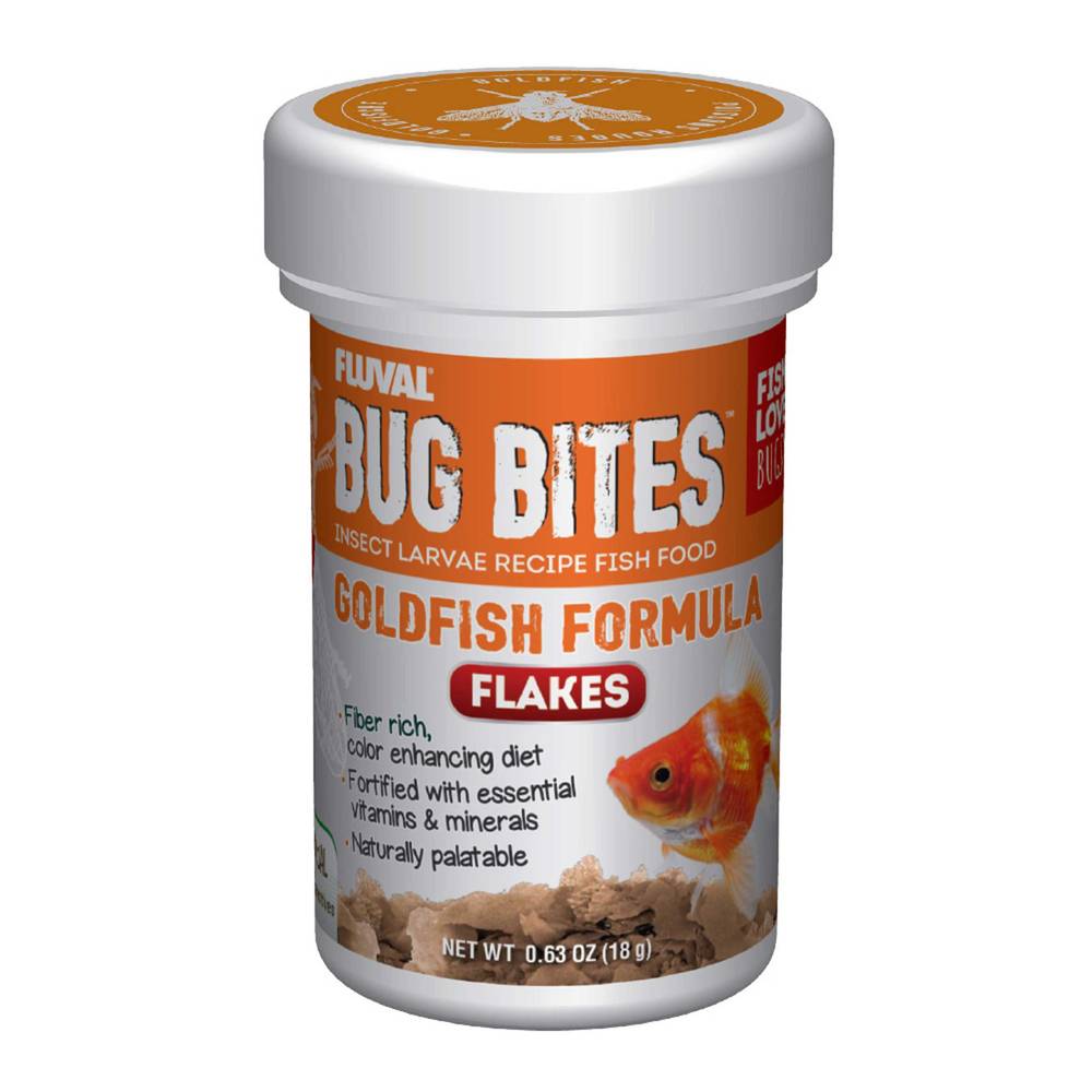 Hagan Fluval Bug Bites Goldfish Flakes, 3.1 Ounces