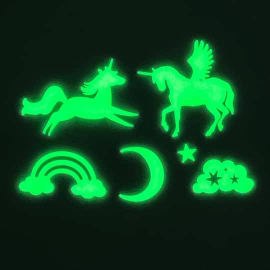 Creatology Unicorn Glow in the Dark Stickers (50 ct)