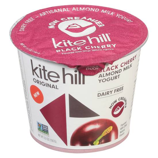 Kite Hill Original Almond Milk Yogurt (black cherry)
