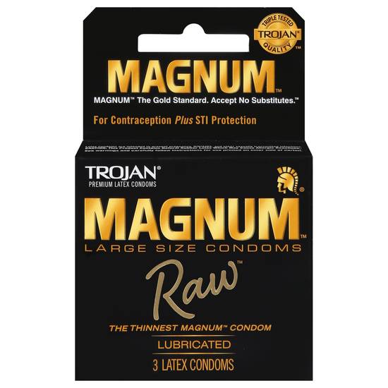 Trojan Magnum Raw Condoms (large)