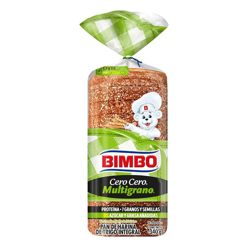 Bimbo pan cero cero multigrano