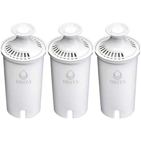 Brita Standard Water Filter, Standard Replacement Filters for Pitchers and Dispensers, BPA Free - 3 CT