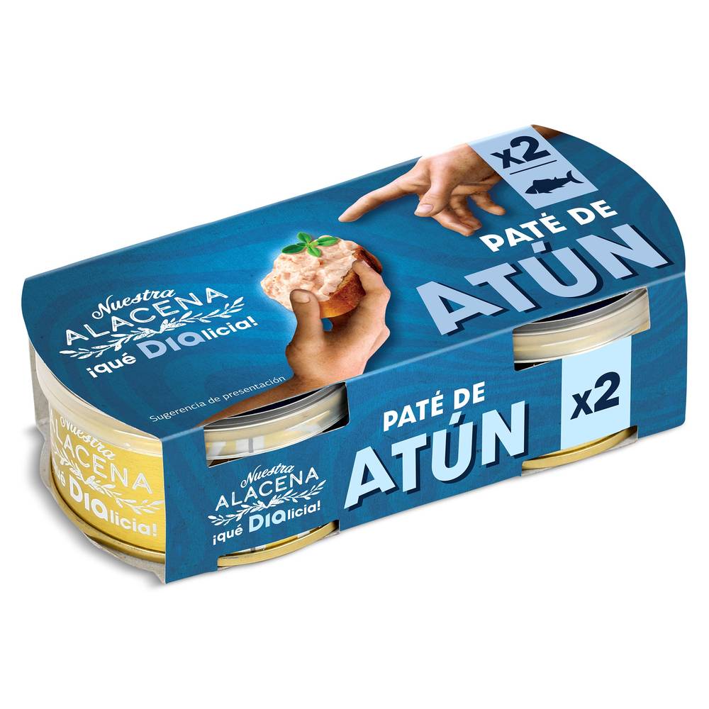 Paté De Atún  Nuestra Alacena De Dia Pack 2 X 75 G