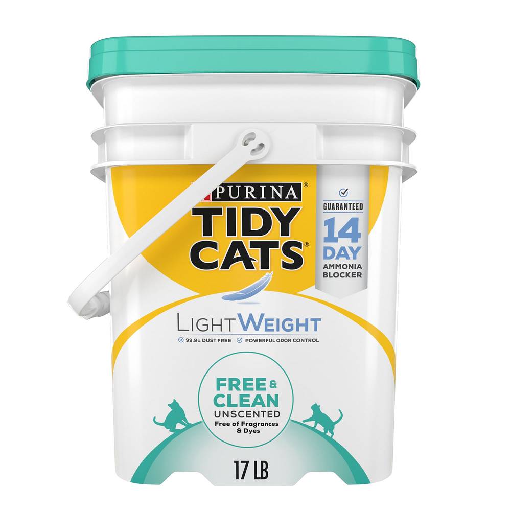 Purina Tidy Cats Lightweight Free & Clean Unscented Dust Free Clumping Multi Cat Litter (8.5 lbs)