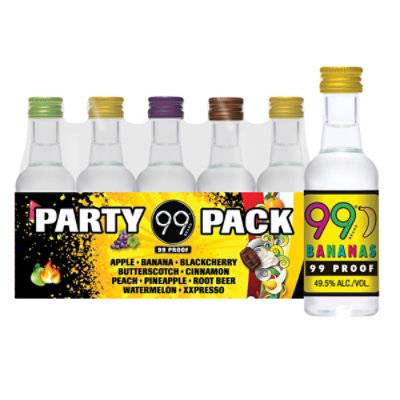 99 Brand Liqueur Party Pack 99 Proof Bottles - 10-50 Ml