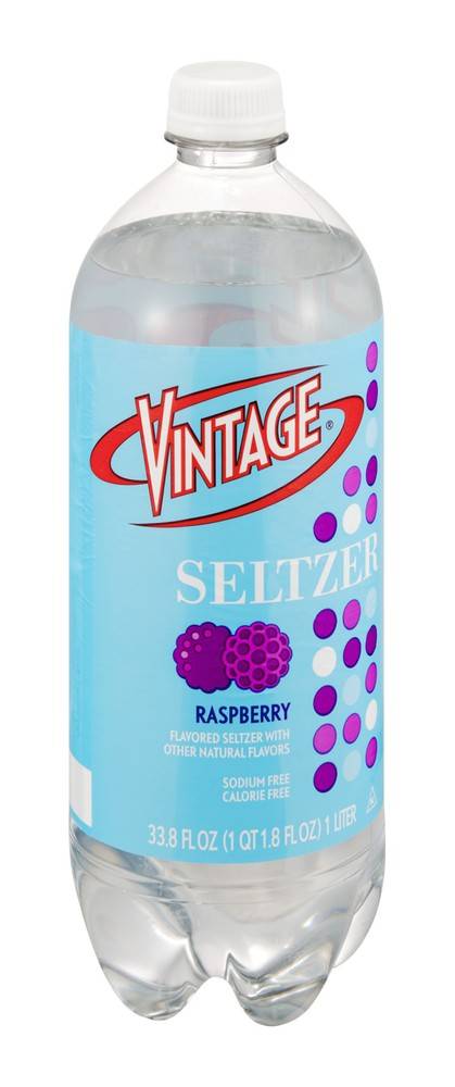 Vintage Calorie Free Raspberry Seltzer (1 L)
