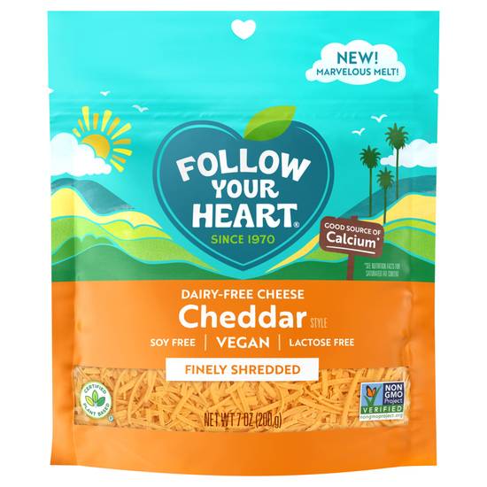 Follow Your Heart Dairy Free Finely Cheddar Style Shredded Cheese