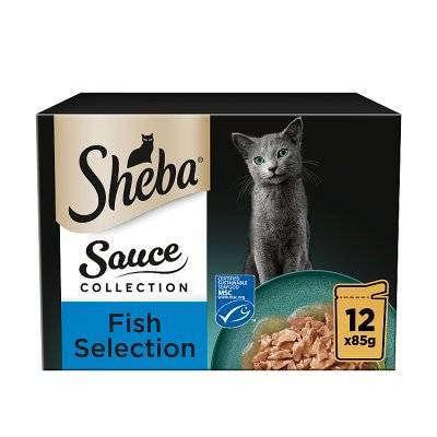 Sheba Fine Flakes in Gravy Fish Selection (12x85g)