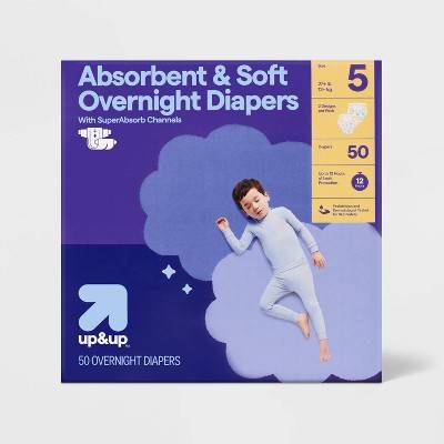 up&up Disposable Overnight Diapers (50 ct)