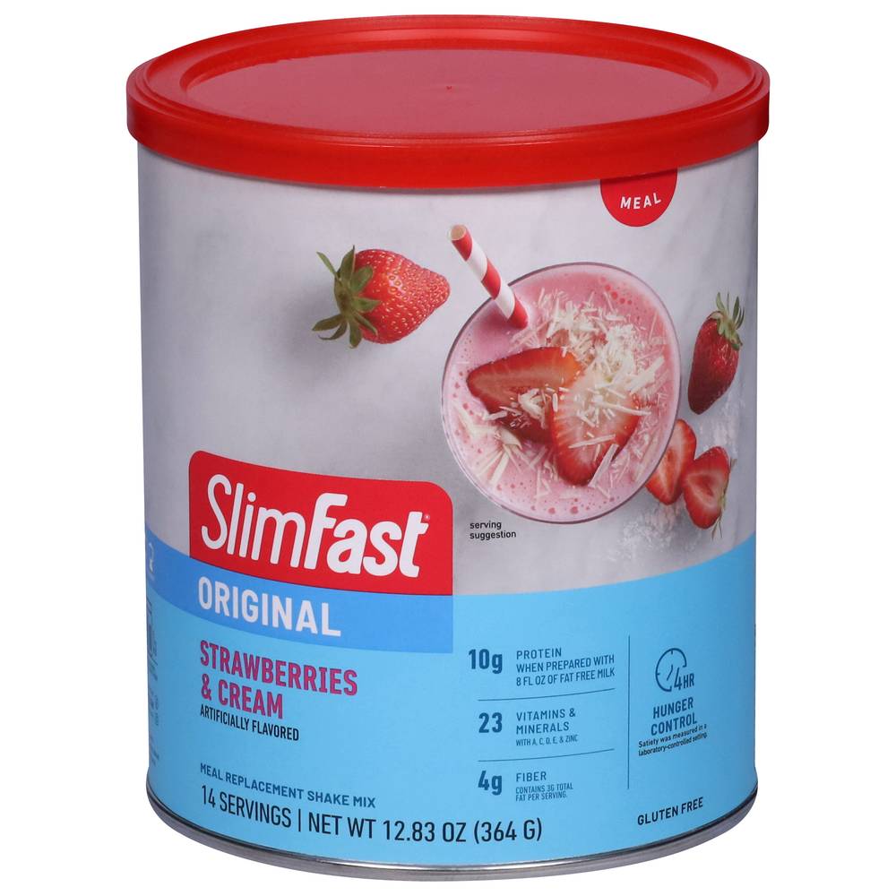 SlimFast Original Strawberries & Cream Shake Mix (12.8 oz)