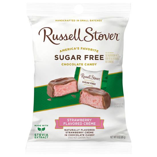 Russell Stover Strawberry Creme Sugar Free Chocolate Candy