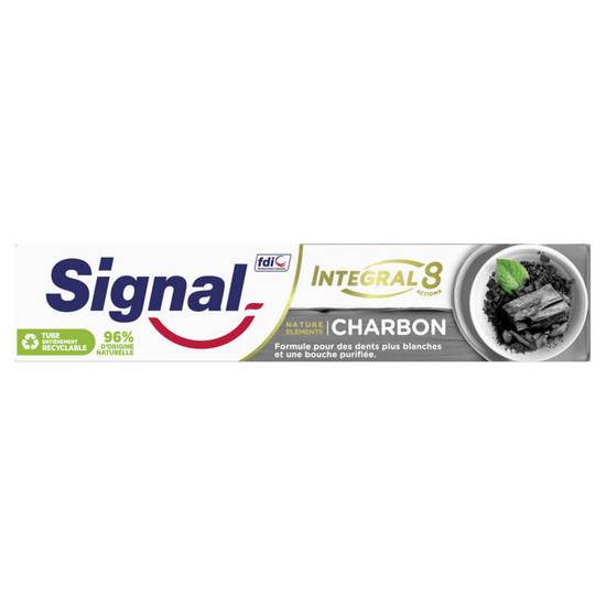 SIGNAL - Dentifrice - Nature elements - Charbon - Blancheur et détox - 75ml