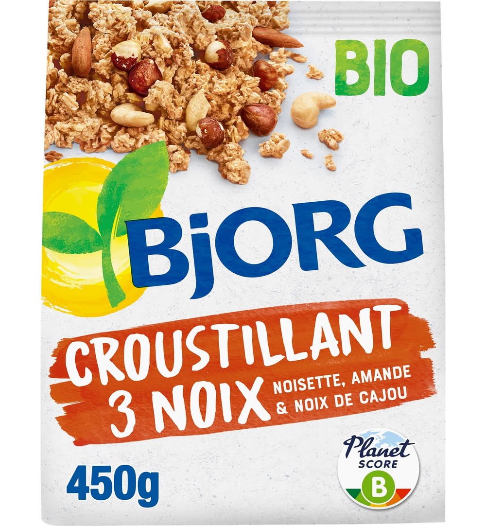 Bjorg - Céréales bio equilidej croustillant aux 3 noix (450g)