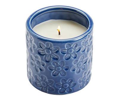 Orchid Blossom Carved Floral Candle, 11 Oz.