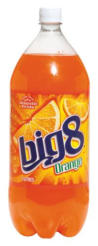 Big8 Boisson Gazeuse Orange 2 L / Big 8 Soda Orange 2 L (bottle)