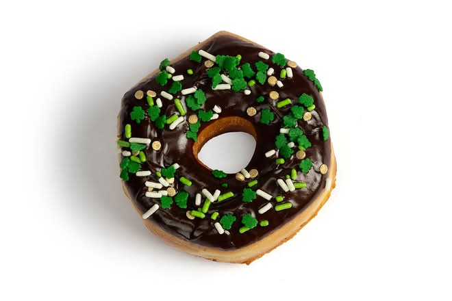 St. Patrick's Chocolate Iced with Shamrock Sprinkles