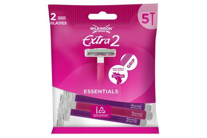 Wilkinson Sword Extra 2 Womens Disposable Razors x 5