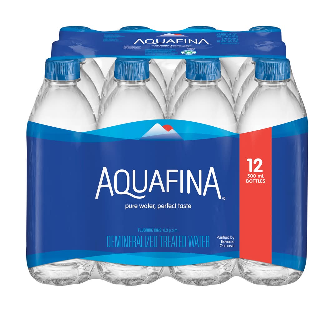 Aquafina Demineralized Treated Water (12 x 500 ml)