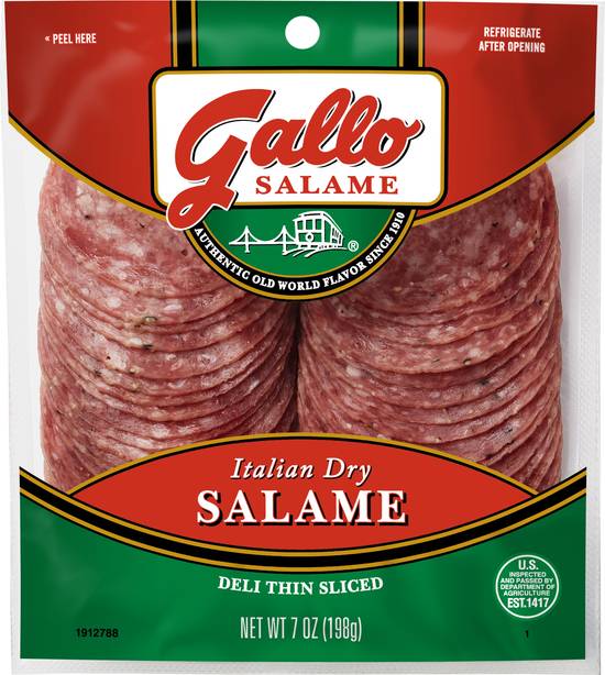 Gallo Deli Thin Sliced Italian Dry Salame