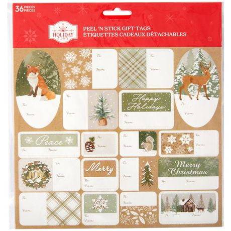 Holiday Time Peel ‘N Stick Holy Ground Gift Tags