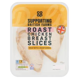 Co-op Ready to Eat Sliced Chicken Breast 170g