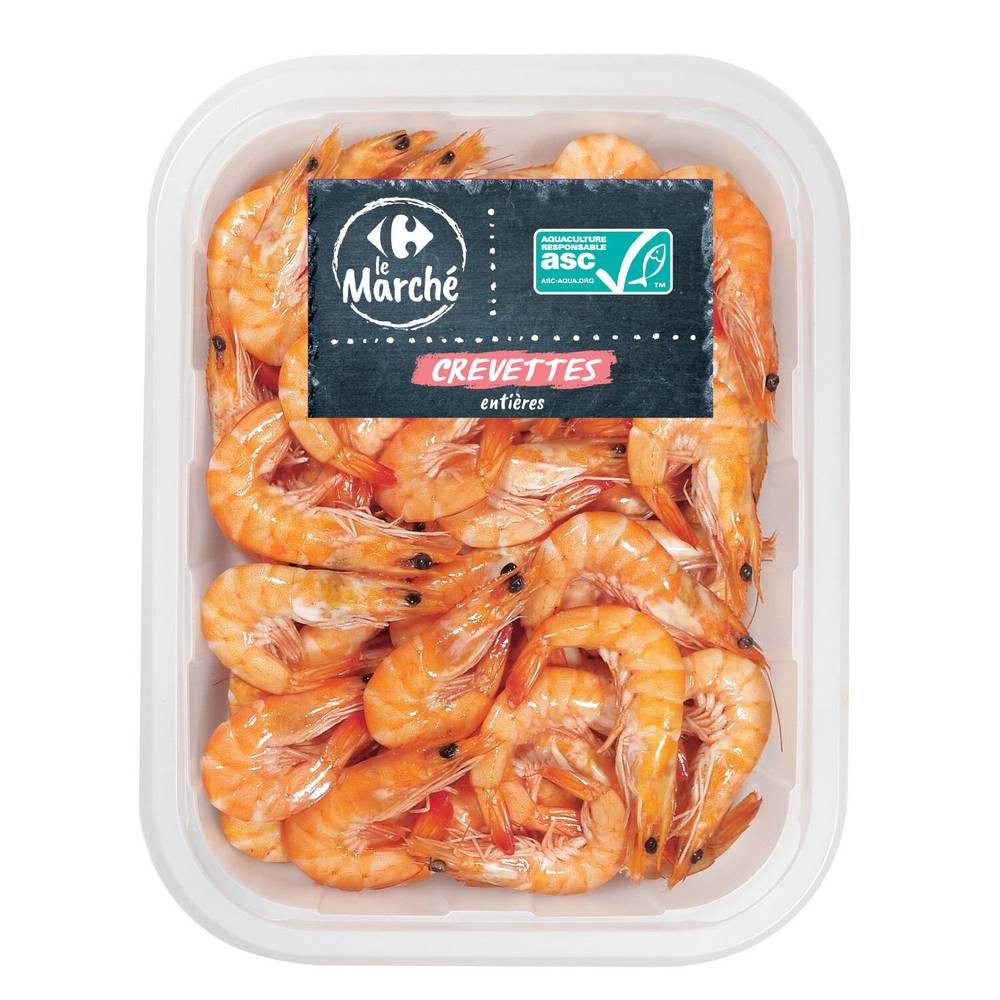 Carrefour Le Marché - Crevettes entières cuite asc