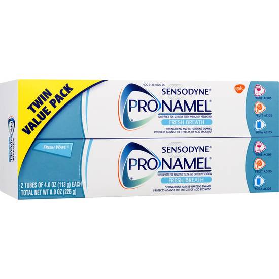 Sensodyne Pronamel Fresh Breath &Wave Sensitive Toothpaste (2 ct)