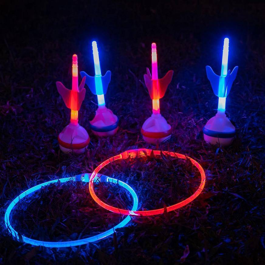 Party City Light Up Led Lawn Darts Game Set, Multicolor (6 ct)