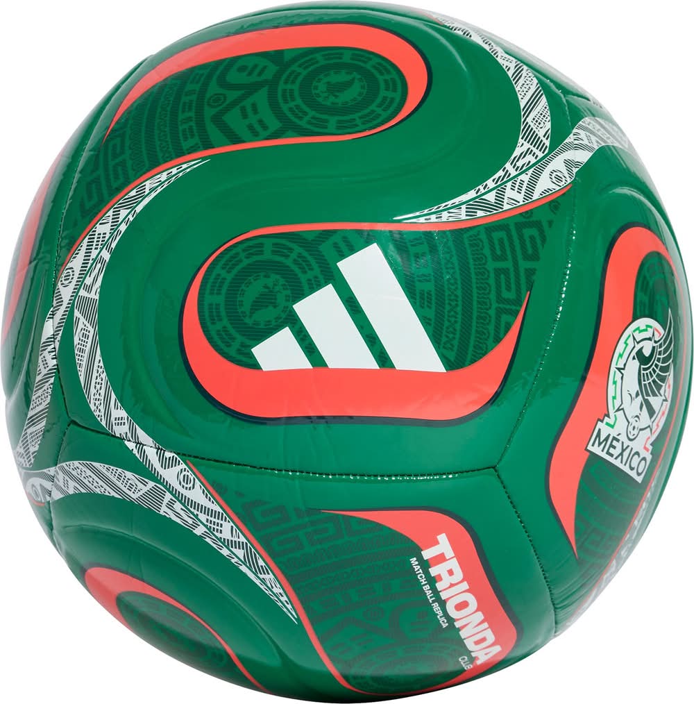 Adidas Trionda Mexico Home Club Soccer Ball (Green/Dark Green, 5)