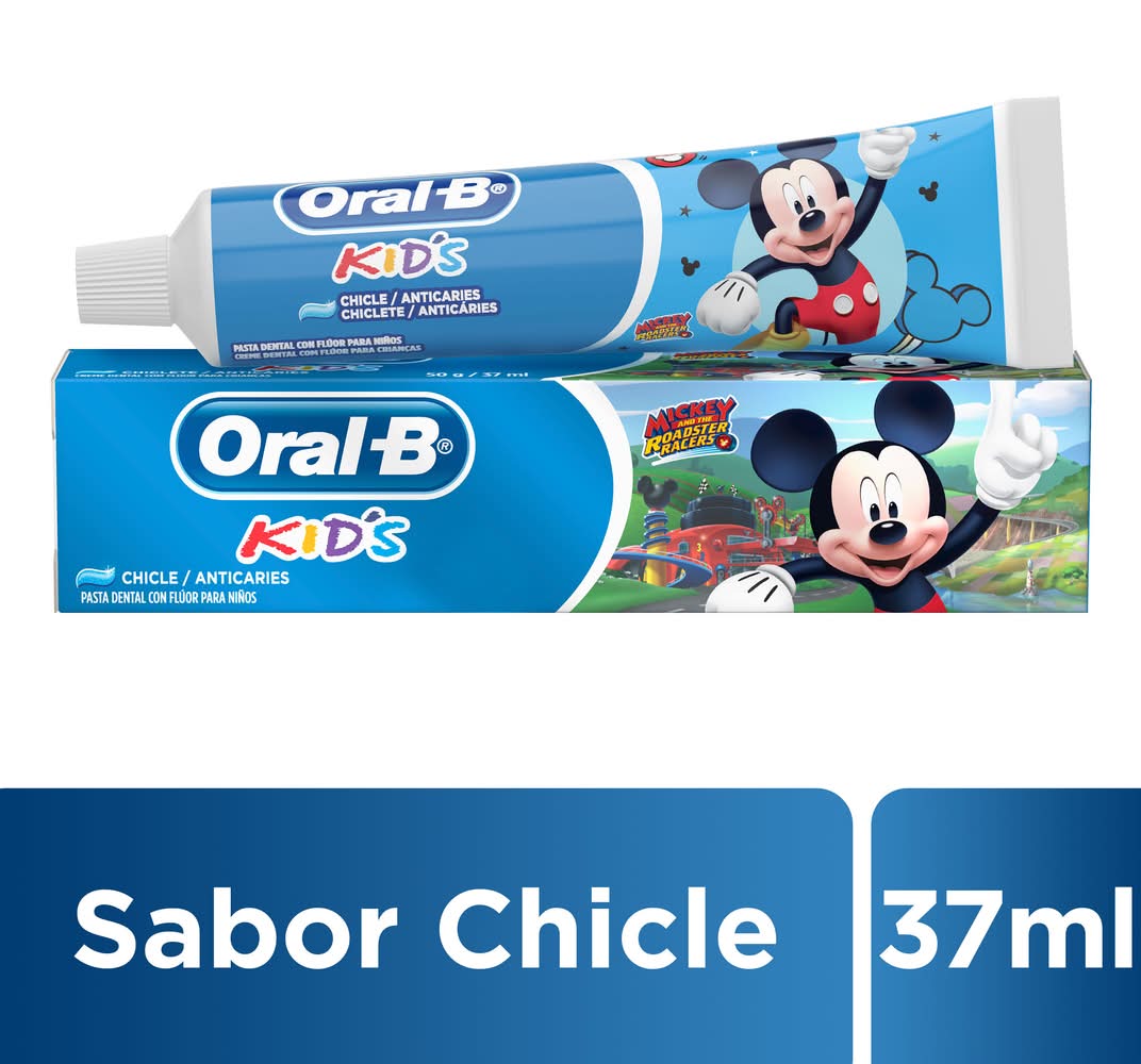 Oral-B · Kid's pasta dental con flúor para niños, chicle (37 g)