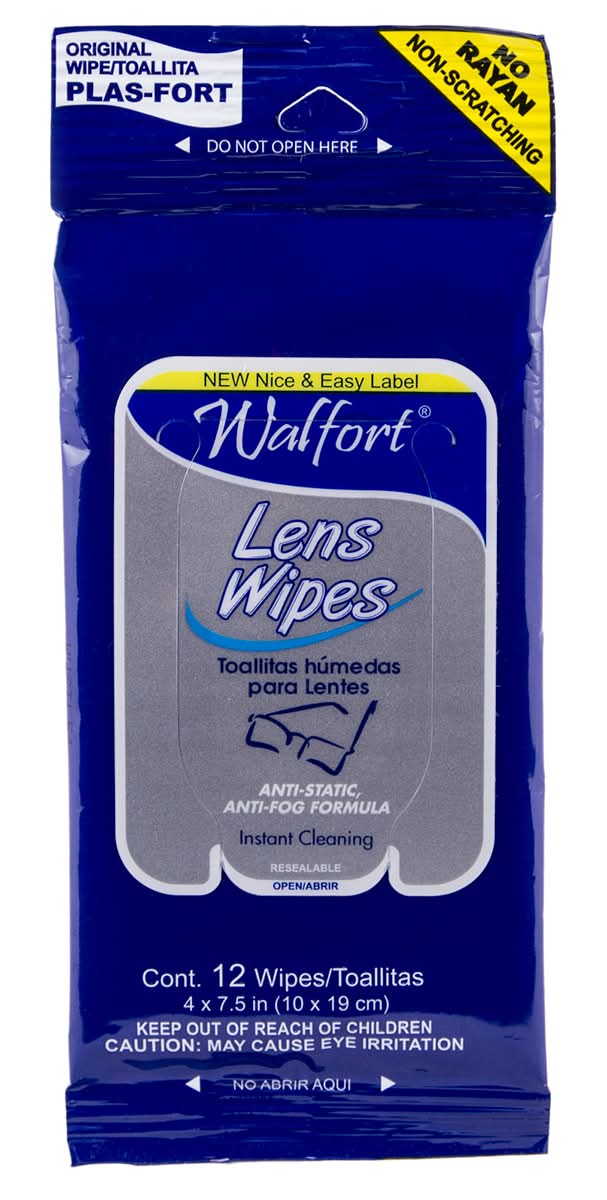 Walfort · Toallitas húmedas para lentes (12 un)