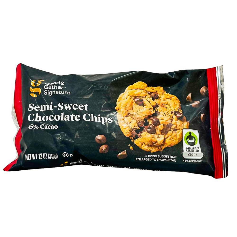 Good & Gather Signature Semi Sweet Chocolate Chips 45% Cacao (12 oz)