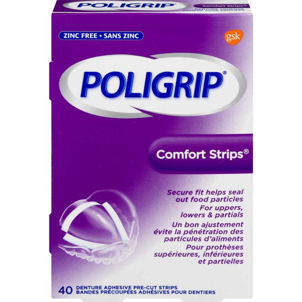 Poligrip Comfort Strips (40 ct)