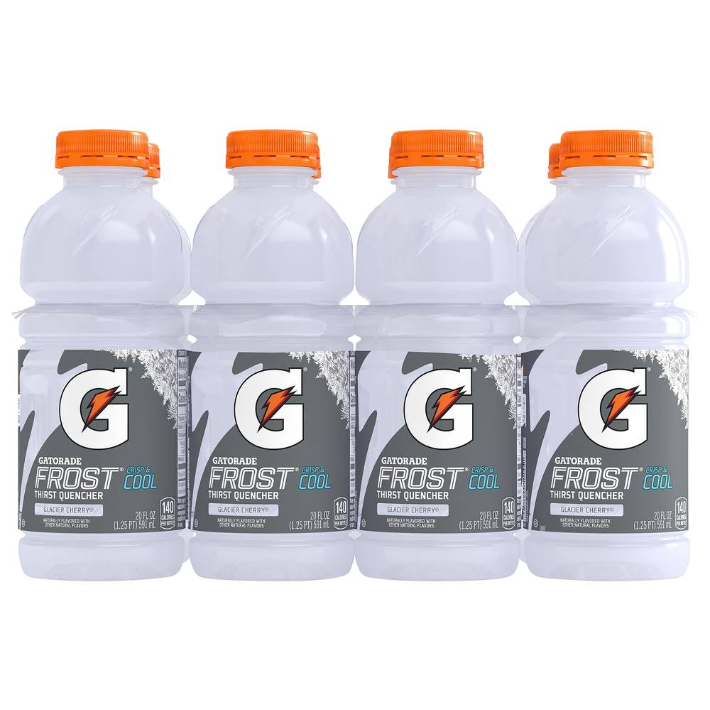 Gatorade Frost Crisp and Cool Thirst Quencher Sports Drink, Glacier Cherry (8 x 20 fl oz)