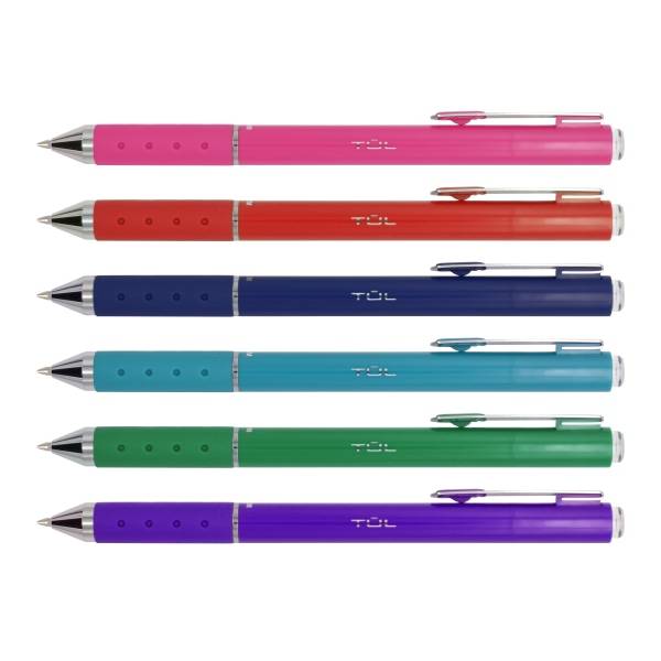 TUL Retractable Gel Pen Medium Point Assorted Candy Ink, Assorted Barrel (6 ct)