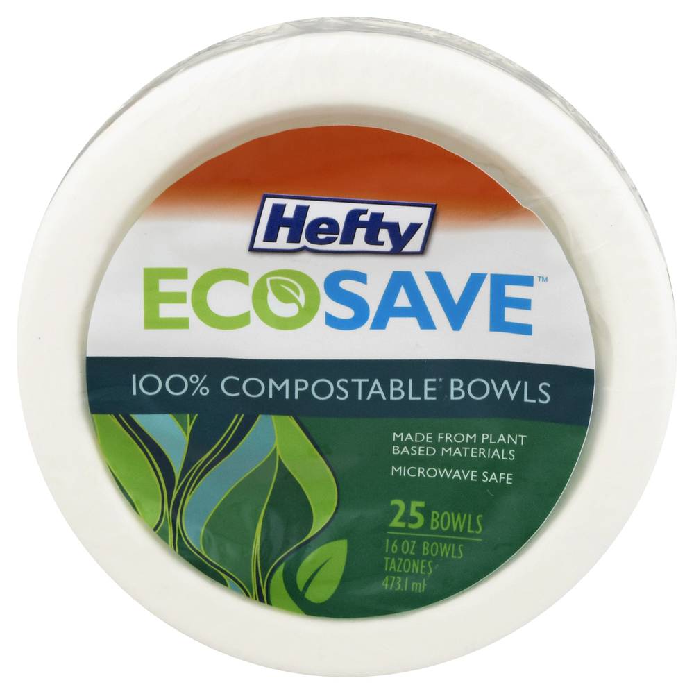 Hefty Ecosave 100% Compostable Bowls (25 ct)