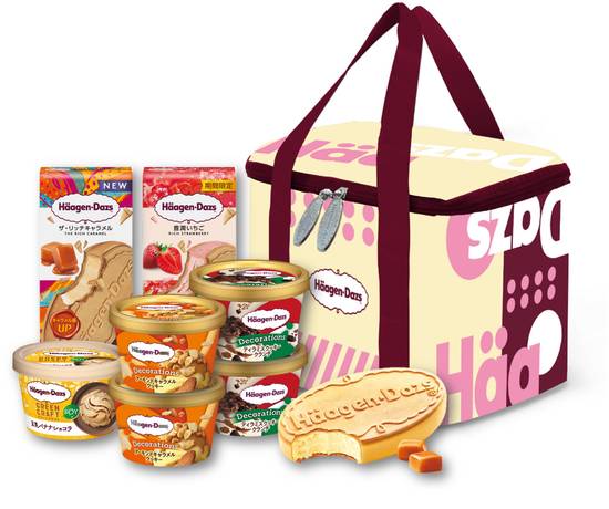 Haagen-Dazs 日本限定８入禮袋組 (贈單球公關券 1 張) Made in Japan (Exclusive) 8 piceses and Cooler Bag