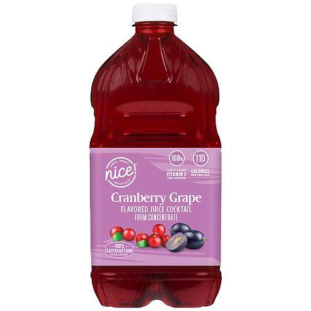 Nice! Juice Cocktail Cranberry Grape - 64.0 fl oz