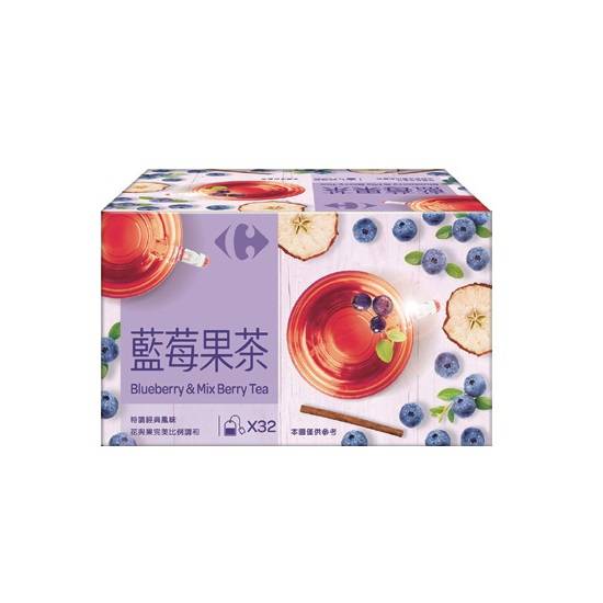 家樂福藍莓果茶3gx32 <3g克 x 32 x 1Box盒> @14#4717546058957