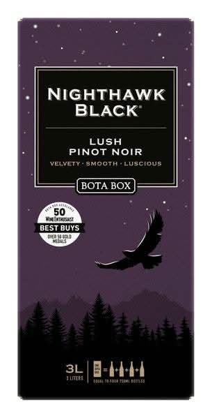 Bota Box Nighthawk Black Lush Pinot Noir Red Wine (3 L)