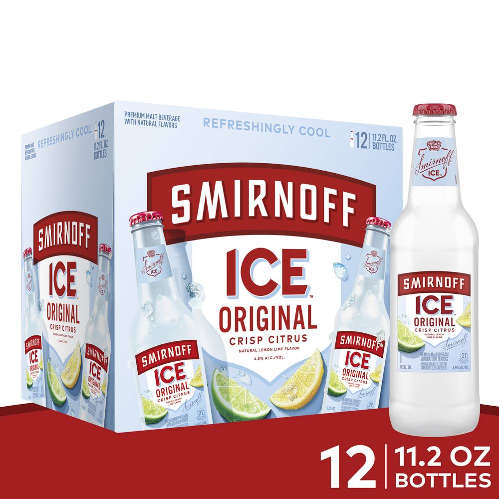 Smirnoff Ice Original Malt Beverage With Lemon Lime Flavor (12 x 11.7 oz)