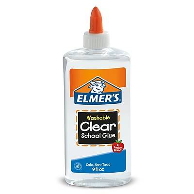 Elmers Liquid School Glue, Clear, Washable, 9 Ounces (1 ct)