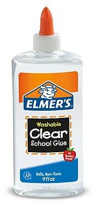 Elmer's Washable Liquid School Glue, 9 oz., Clear (E309)