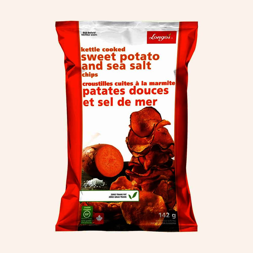 Longo's Value Kettle Cooked Sweet Potato & Sea Salt Chips Delivery Near