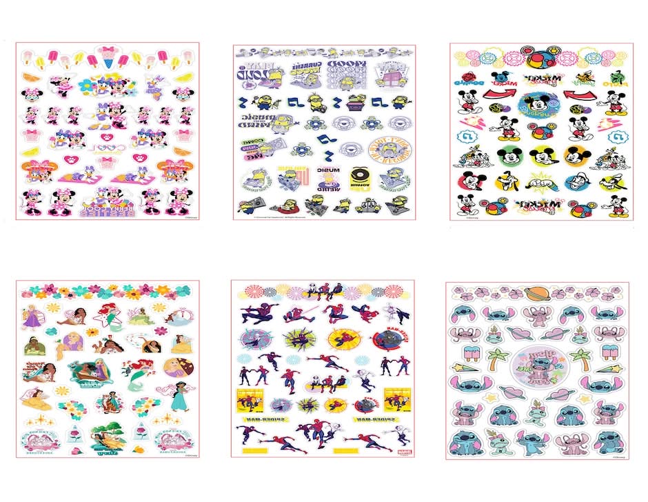Temporary Tattoos For Kids, Assorted (4 x 140 ct)