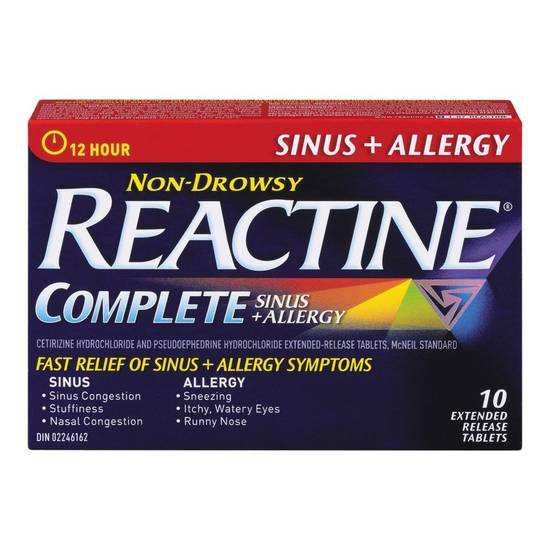 Reactine Allergy & Sinus Tablets (10 ea)